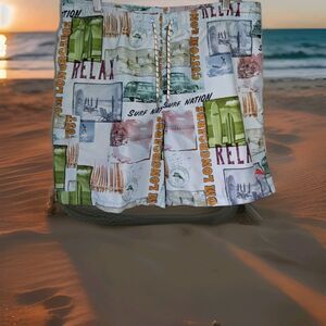 Tommy Bahama Relax Surf Longboards Net Lined Swim Trunks Men's Size Medium